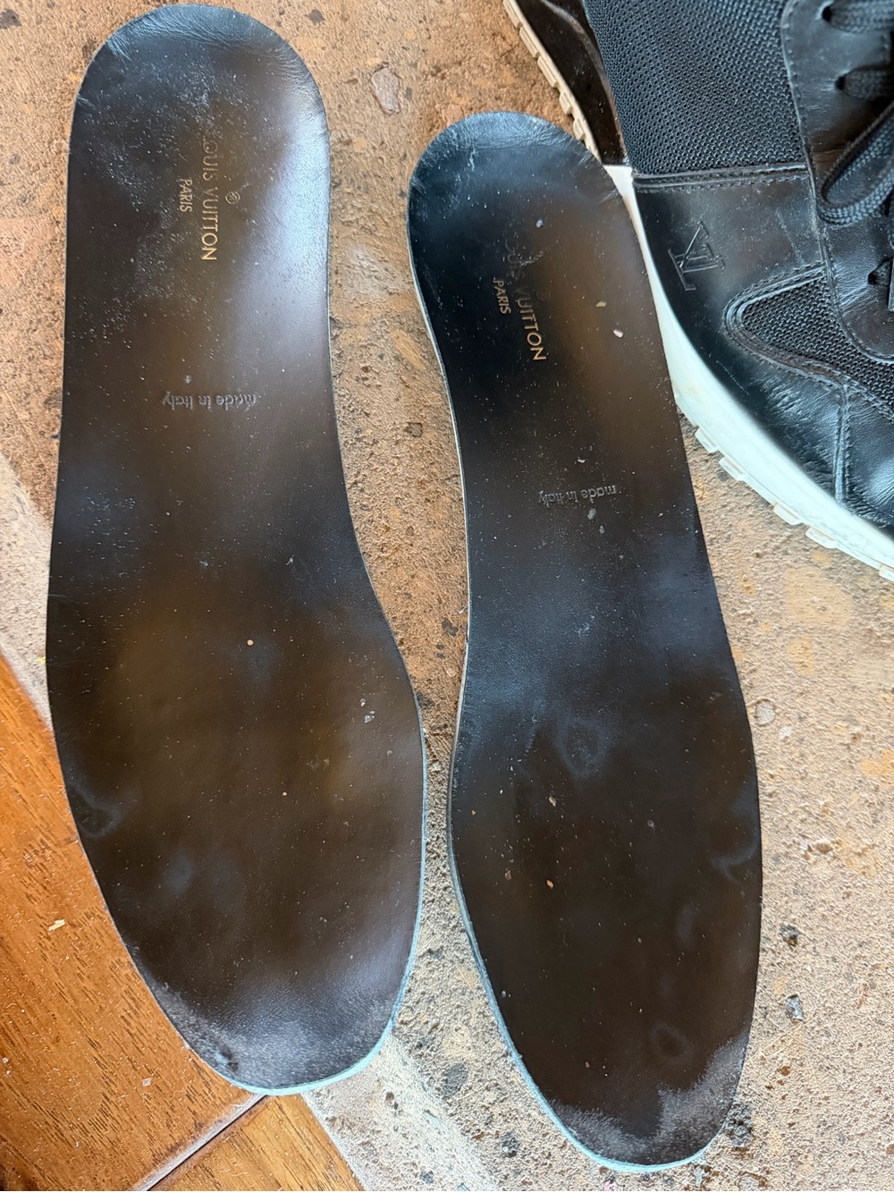 Auth. Louis Vuitton Black Men’s Run Away Sneakers - Picture 13 of 14